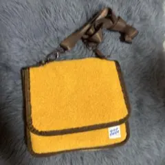 イエロー タオル生地 サコッシュ　サウナ　サウナイキタイ