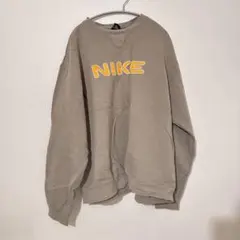 NIKE 90's スウェット トレーナー ベージュ 刺繍