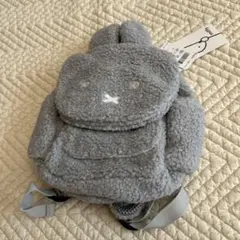 ミッフィフリースリュック グレー