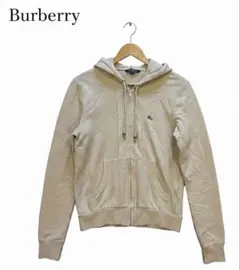 【BURBERRY LONDON】ホースロゴ刺繍 ジップアップパーカー