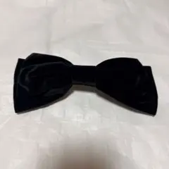 nice claup リボンバレッタ　黒
