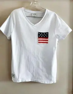 Local Motion 星条旗モチーフ編み込みポケットTシャツ