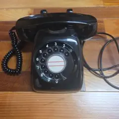 光回線対応】黒電話 601-A2 動作品 新品端子付 ダイヤル式 即使用可