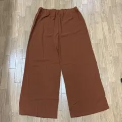 ブラウン XXL ワイドパンツ