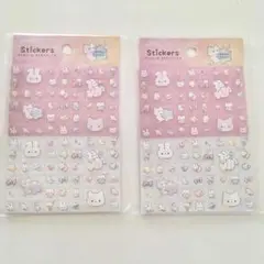 キラキラアニマル　タイルシール　セリア　シール帳