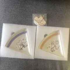 ポケモン ポケピース ワッカネズミ　ヒバニー プレート チャーム