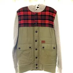 BILLABONG チェック柄フード付きジャケット