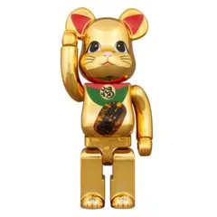 BE@RBRICK 招き猫 開運 金メッキ 発光 400％ ベアブリック