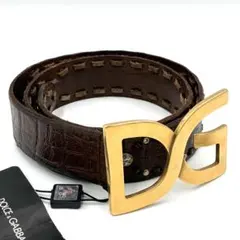 新品★ Dolce&Gabbana D&G レザーベルト ロゴバックルのサムネイル
