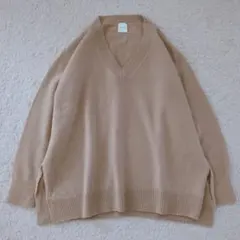 【美品】Spick & Span カシミヤ混 ニット オーバーサイズ ベージュ