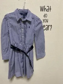 未使用品RALPH LAUREN ストライプワンピース サイズ6
