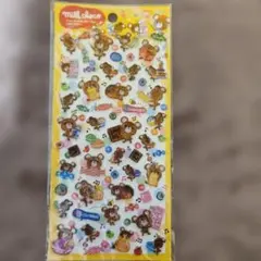 平成レトロ　当時物　ミルクチョコ クマキャラクター シール