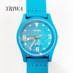 美品 TRIWA トリワ 腕時計 オーシャンプラスチック ブルー 動作確認済のサムネイル