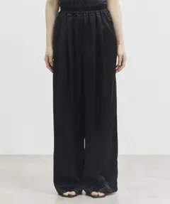 新品　ENFOLD GATHER WIDE-TROUSERS 黒　36