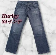 Hurley ストレートデニム 　ウォッシュブルー　アメリカ製　34インチのサムネイル