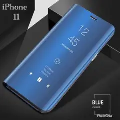 iPhone11 6.1インチ 手帳型ケース　ミラーケース 光沢　鏡面　反射