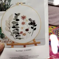 刺繍作成キット フラワーデザイン