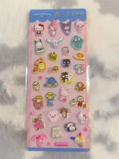 サンリオキャラクター　ぷっくりシール