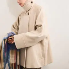 LE CERCLE par rope' 2WAY スタンドカラーミドル丈コート