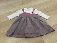 プティマイン　長袖チュールワンピース