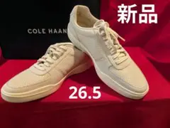新品　COLE HAAN ホワイト　スニーカー　メンズ　レザー