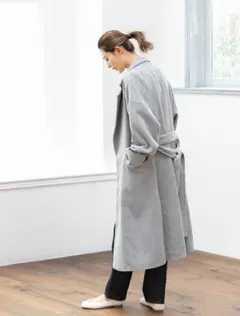 fifth オーバーサイズサイドスリットコート　グレー