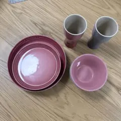 LE CREUSET ペア食器セット 4点X2