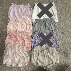 ベビーショートパンツセット 6点　かぼちゃパンツ