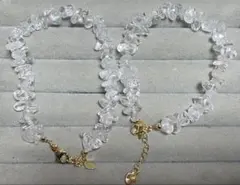 天然水晶　さざれブレスレット　２本セット