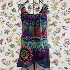 Desigualデシグアル❤️総柄 ノースリーブ チュニック カラフルのサムネイル