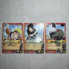 NARUTO カードゲーム 3枚セット ナルト サスケ カカシ - メルカリ