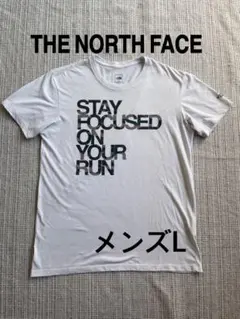 メンズL★ノースフェイスTHENORTHFACE TシャツロゴTプリント 半袖