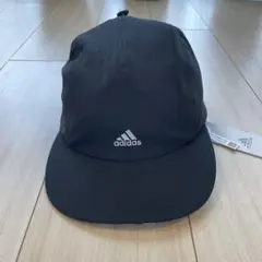 adidas 黒 キャップ ストライプデザイン ランニング