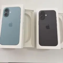iPhone16 青と黒の空箱2個セット