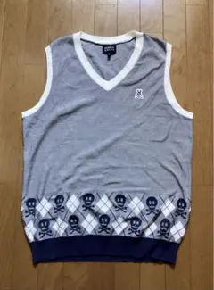 PEARLY GATES パーリーゲイツスカル編み込みVネックベスト 6