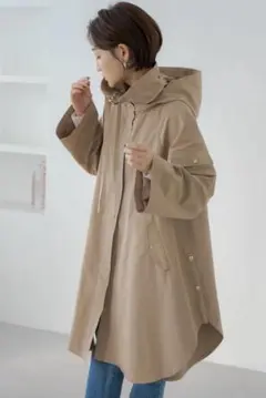 即完売❤︎高級ライン❤︎IENA 高密度タフタフーデッドブルゾン 
