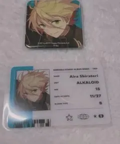 あんスタ 白鳥藍良 Trip スクエア缶バッジ ID風カード