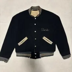 1950s スタジャン　ブラック　メルトン　リバーシブル