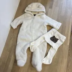 babyGap くまさんフード付きカバーオール　くまタイツ