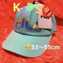 ●FILA● フィラ KIDS ガールズキャップ キラキラロゴ〈53-55cm〉のサムネイル