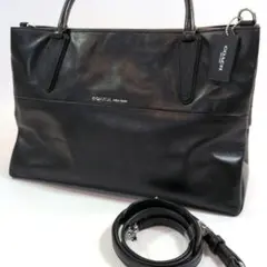 【極美品】コーチニューヨーク　2way トートバッグ A4 ブラック