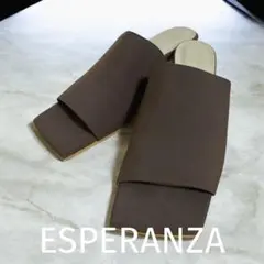 ESPERANZA ♡ スクエアトゥローヒールミュールのサムネイル