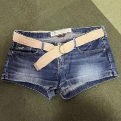 Hollister デニムショートパンツ サイズ7 ベルト付
