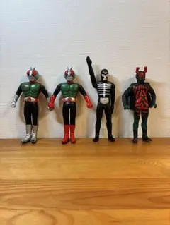 仮面ライダー・ショッカー　ソフビ 4体セット