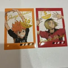 ハイキュー 日向翔陽 孤爪研磨 ランダムステッカー クリアカード