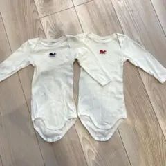 長袖ボディスーツ 2枚セット