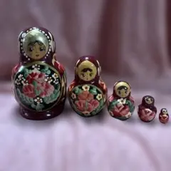 ロシア人形　マトリョシカ　5体