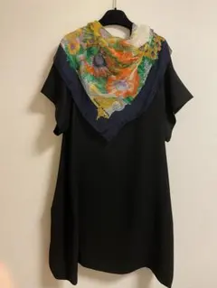 花柄スカーフ　シフォン