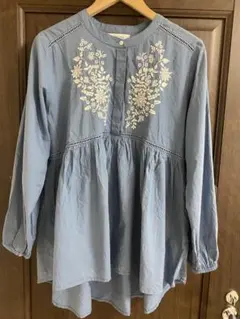 アーバンリサーチサニーレーベル　エアリーコットンエンブロイダリーブラウス　刺繍