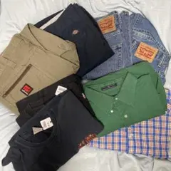【格安】古着8着セットLevi's 550 & 569 デニムパンツセット